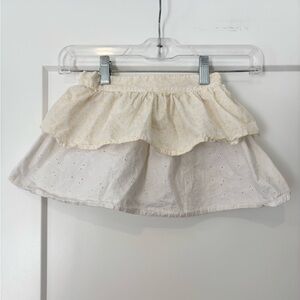 Vintage 2007 Viacom Nick Jr. Dora the Explorer Tiered Floral Eyelet Mini Skirt